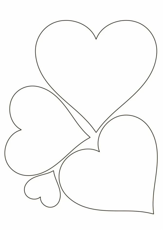 120 шаблонов и трафаретов сердца. Разные размеры