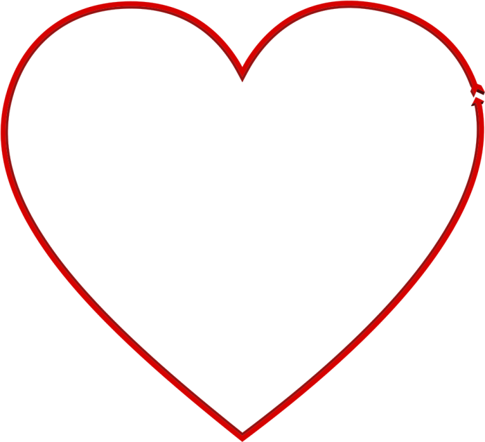 120 шаблонов и трафаретов сердца. Цветные для вырезания из бумаги