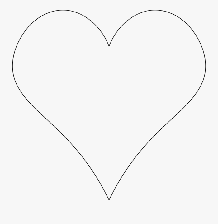 120 шаблонов и трафаретов сердца. Черно-белые для печати