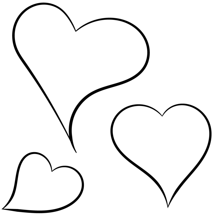 120 шаблонов и трафаретов сердца