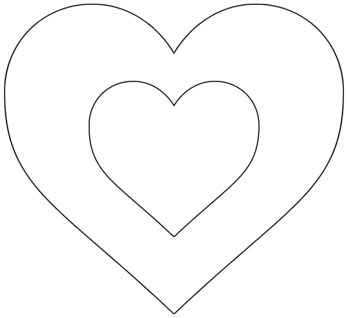 120 шаблонов и трафаретов сердца. Для торта