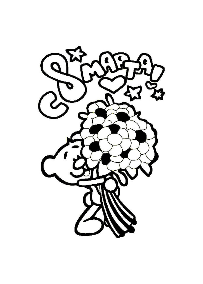 100 шаблонов на 8 марта. Трафареты на 8 марта