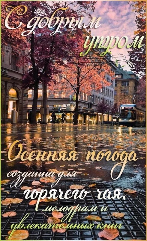 Осенние картинки Доброе утро. Позитивные осенние картинки Доброе утро