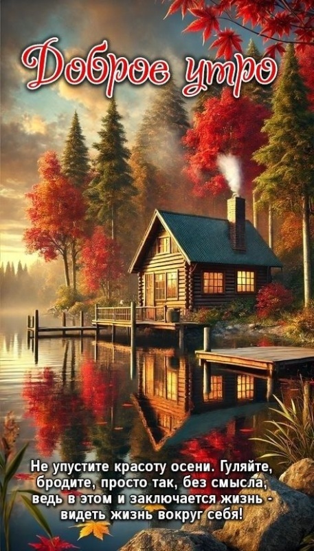 Осенние картинки Доброе утро. Красивые осенние картинки Доброе утро