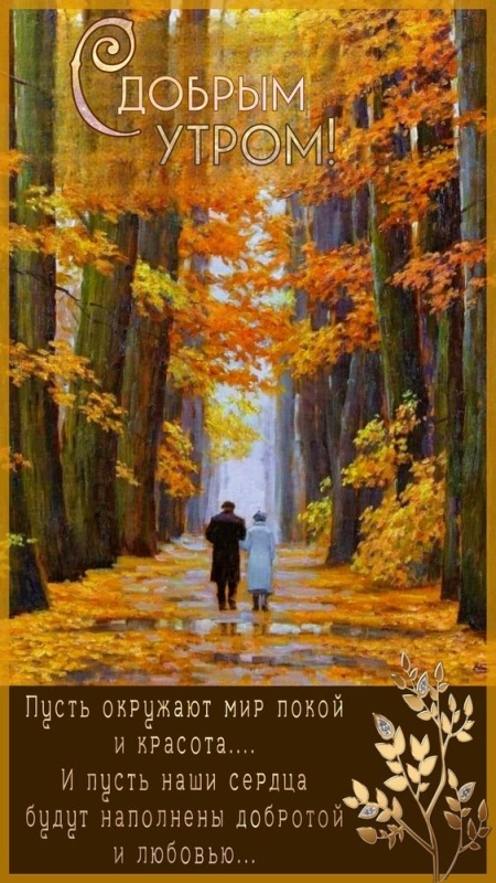 Осенние картинки Доброе утро. Картинки Доброе осеннее утро