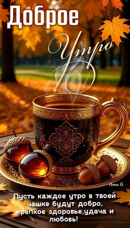 Картинки Доброе утро позитивные и новые. Позитивные и новые картинки с Добрым утром (осень)