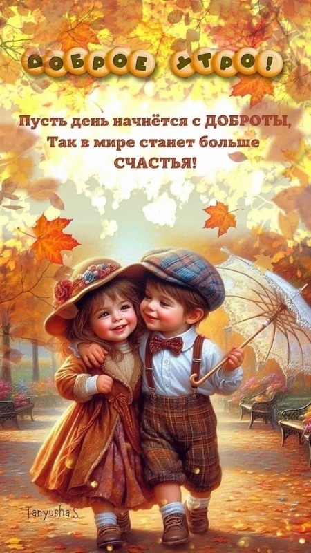 Картинки Доброе утро позитивные и новые. Позитивные и новые картинки с Добрым утром (осень)