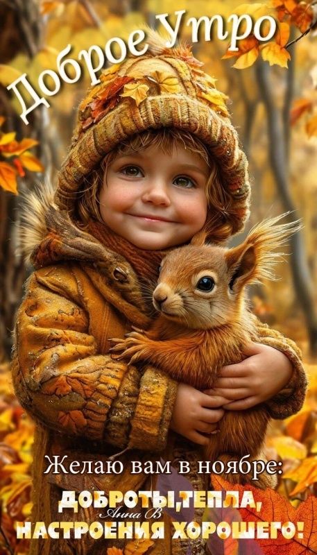 Красивые картинки Доброе утро ноября. Позитивные картинки Доброе утро ноября
