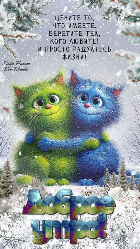 Картинки Доброе утро позитивные и новые. Позитивные картинки Доброе утро (зима)