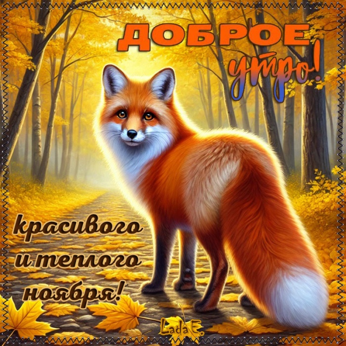 Красивые картинки Доброе утро ноября. Доброе утро ноября - картинки осенние