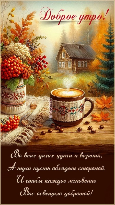 Осенние картинки Доброе утро. Красивые осенние картинки Доброе утро