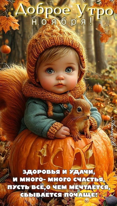 Красивые картинки Доброе утро ноября. Позитивные картинки Доброе утро ноября