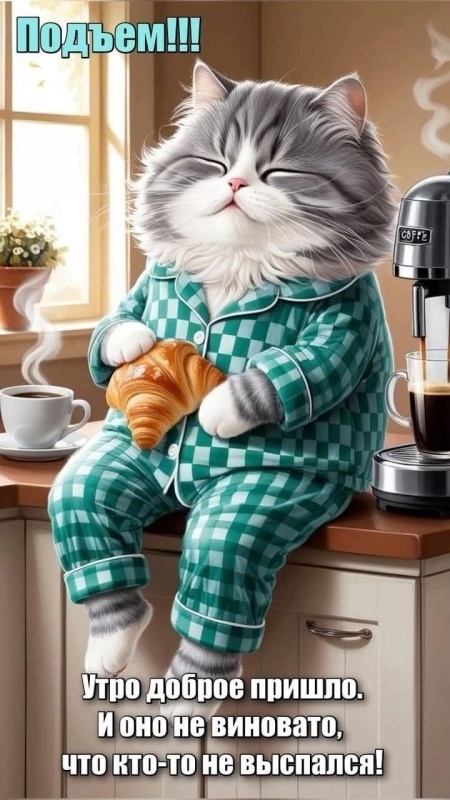 Прикольные картинки Доброе утро. Прикольные картинки с Добрум утром