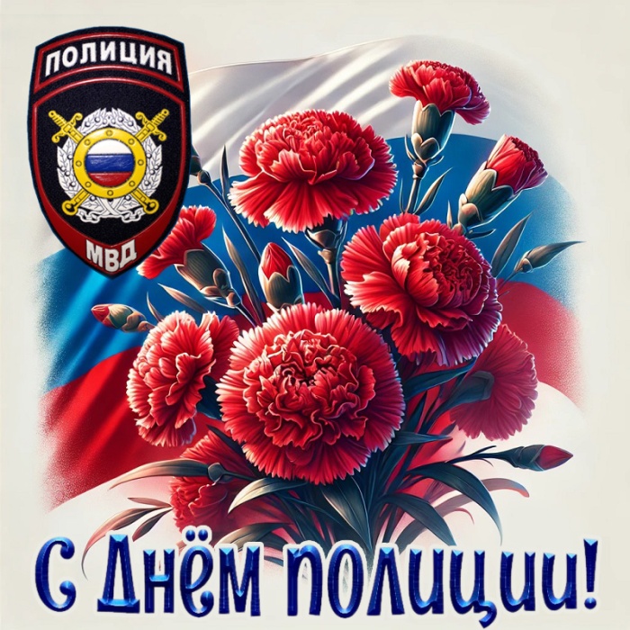Открытки на День полиции 2025. Красивые открытки с Днем полции 2025