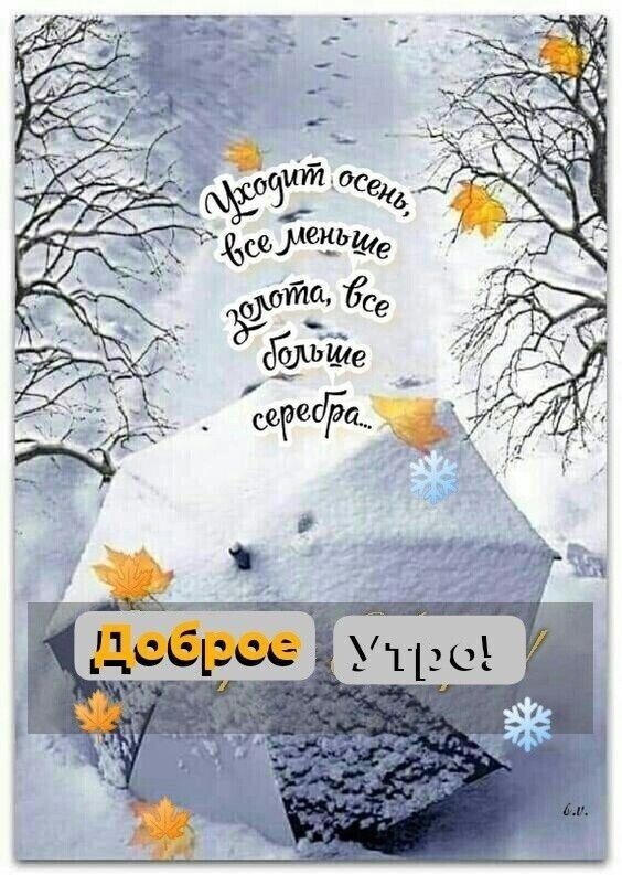 100 картинок с последним днём осени. Картинки "С добрым утром, последний день осени"