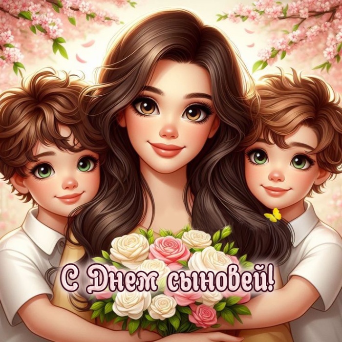 Красивые открытки на День сыновей. Красивые открытки с Днем сыновей для родителей