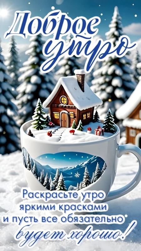 Картинки «Доброе зимнее утро» — коллекция зимних открыток с пожеланиями. Доброе зимнее утро - картинки с пейзажами