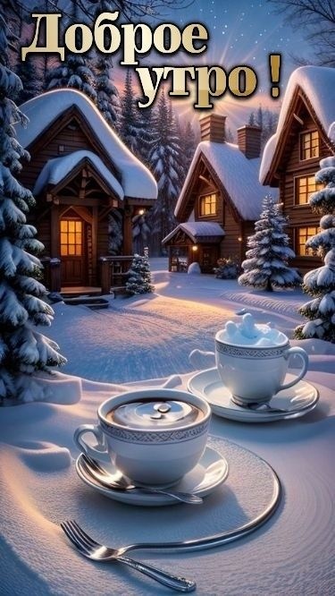 Картинки «Доброе зимнее утро» — коллекция зимних открыток с пожеланиями. Доброе зимнее утро - картинки с пейзажами