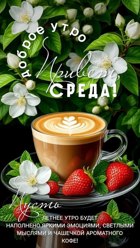 Красивые картинки Доброе утро среды. 
