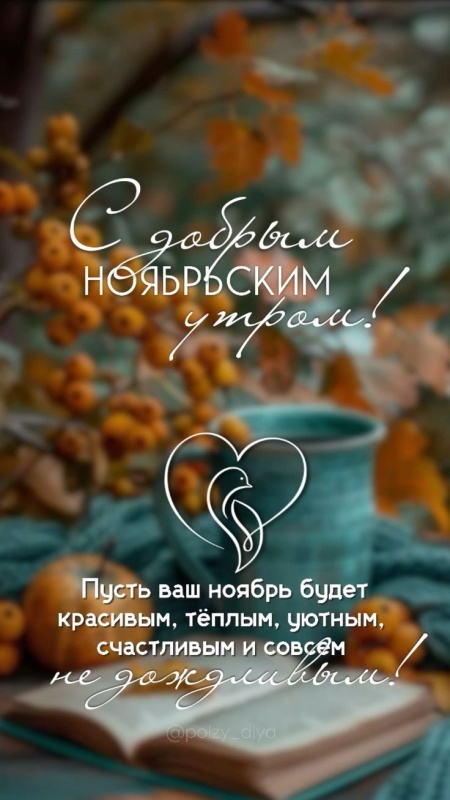 Красивые картинки Доброе утро ноября. Красивые картинки Доброе утро ноября