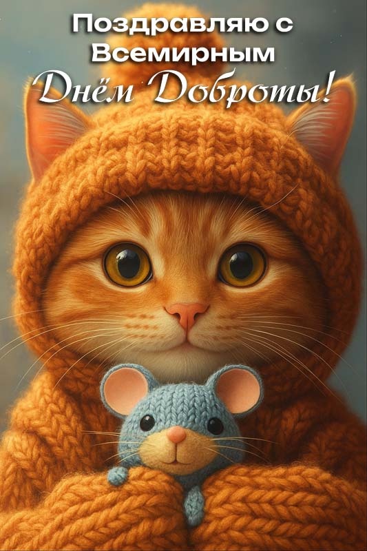 Картинки и открытки на Всемирный день доброты. С Днем доброты 2025 - открытки красивые и новые