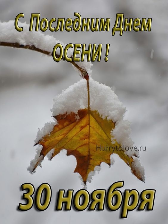 100 картинок с последним днём осени. Картинки с надписью Последний день осени