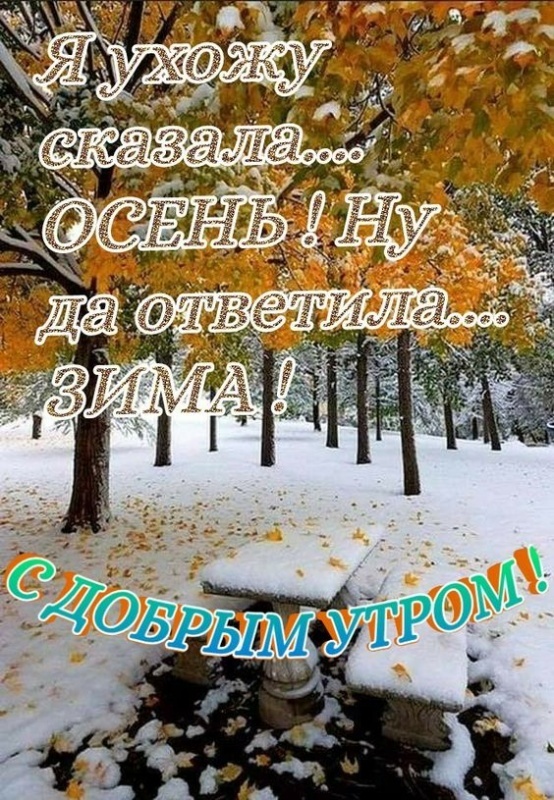 100 картинок с последним днём осени. Картинки "С добрым утром, последний день осени"