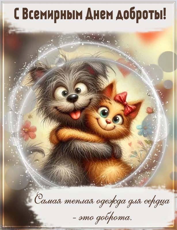 Картинки и открытки на Всемирный день доброты. С Днем доброты 2025 - открытки красивые и новые