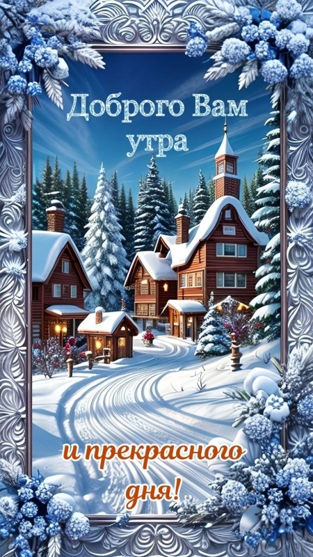 Картинки «Доброе зимнее утро» — коллекция зимних открыток с пожеланиями. Доброе зимнее утро - картинки с пейзажами
