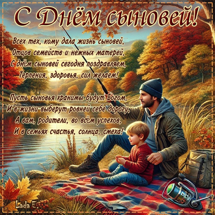 Красивые открытки на День сыновей. Красивые открытки с Днем сыновей для родителей