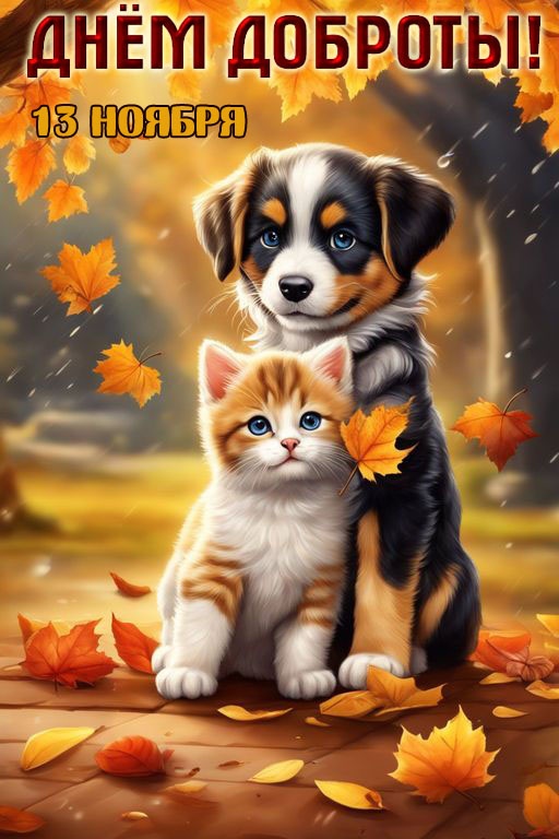 Картинки и открытки на Всемирный день доброты. С Днем доброты 2025 - открытки красивые и новые