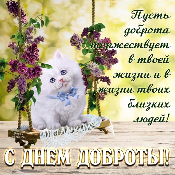 Картинки и открытки на Всемирный день доброты. С Днем доброты - открытки с поздравлениями