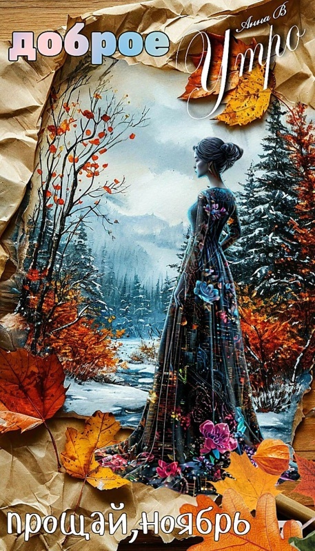100 картинок с последним днём осени. Картинки "С добрым утром, последний день осени"