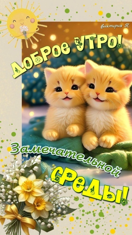 Красивые картинки Доброе утро среды. Прикольные картинки Доброе утро среды