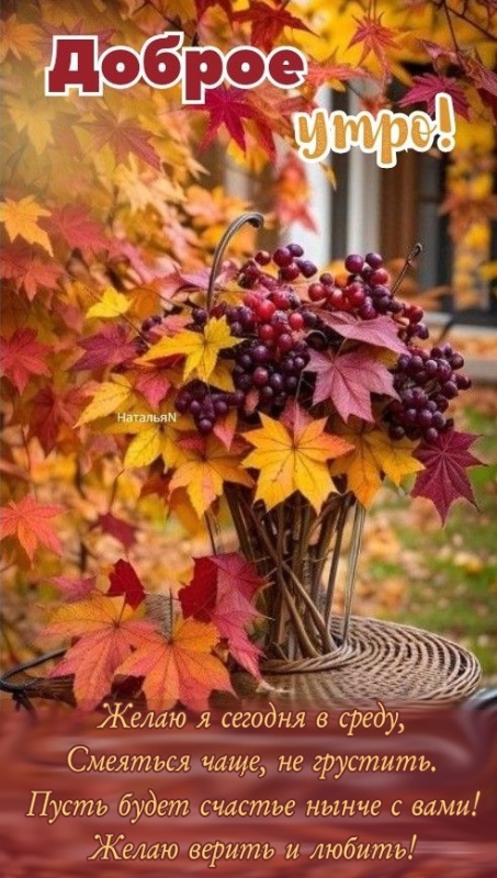 Красивые картинки Доброе утро среды. 