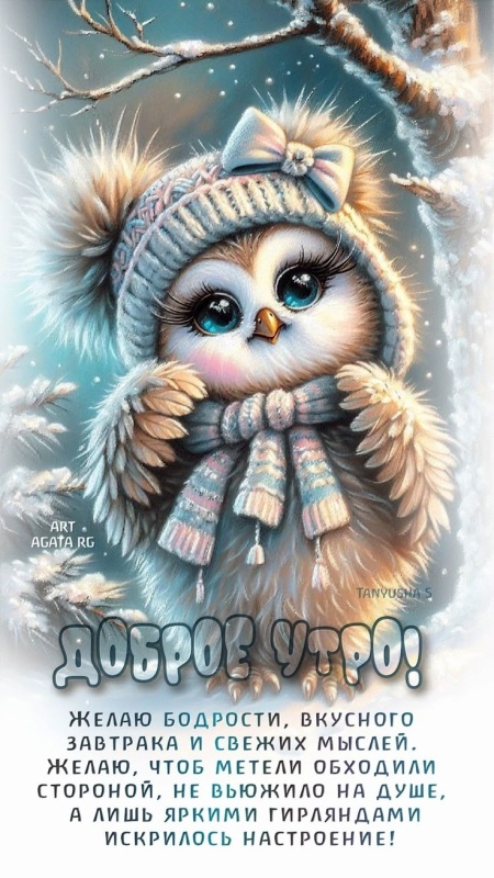 Картинки Доброе утро среды (100 открыток). Доброе утро среды - картинки зимние