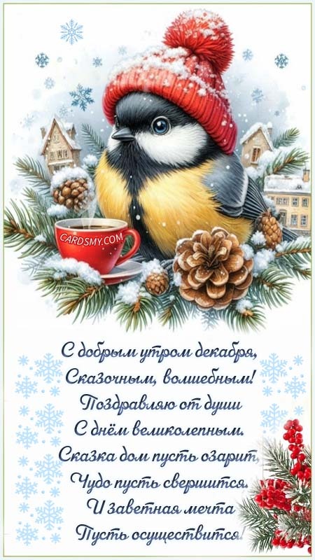 Красивые картинки Доброе утро декабря. Красивые и новые картинки Доброе утро декабря