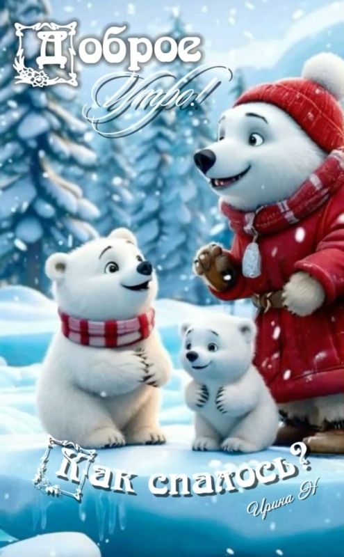 Картинки Доброе утро среды (100 открыток). Доброе утро среды - картинки зимние