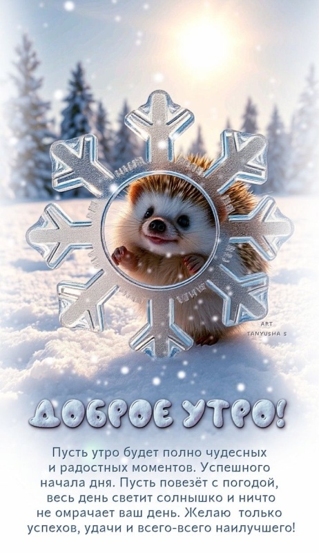 Красивые картинки Доброе утро декабря. Зимние картинки "Доброе утро декабря"