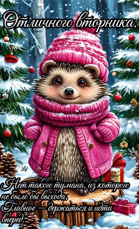 Красивые картинки Доброе утро вторника. Зимние картинки Доброе утро вторника