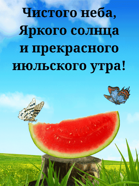 Картинки Доброе июльское утро. Картинки Доброе июльское утро