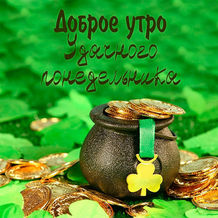 Картинки с Добрым утром понедельника (260 открыток).