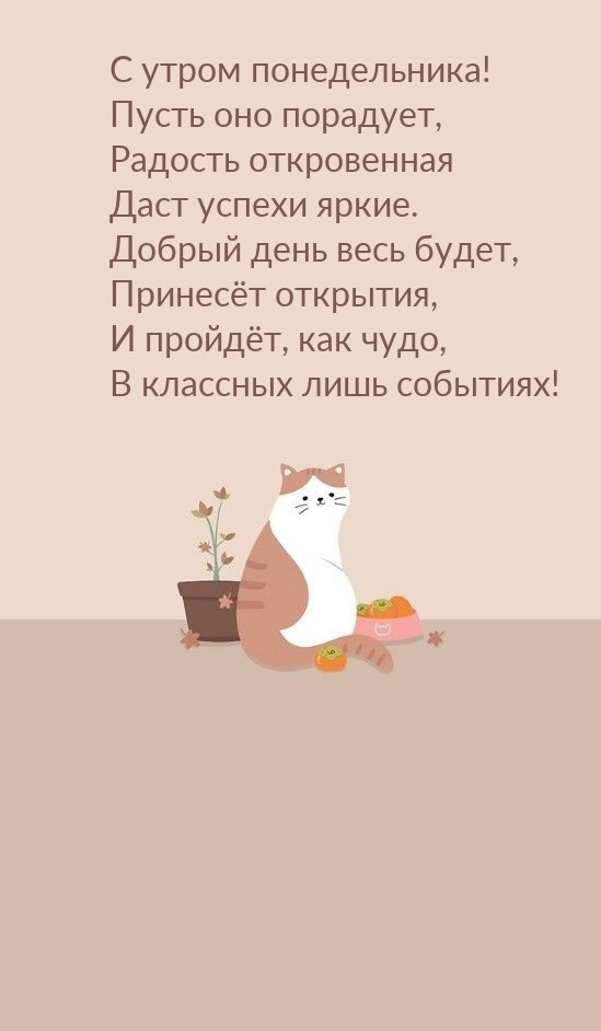 Картинки с Добрым утром понедельника (260 открыток).
