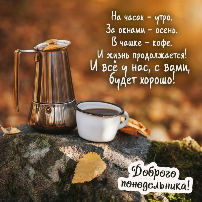 Картинки с Добрым утром понедельника (260 открыток).