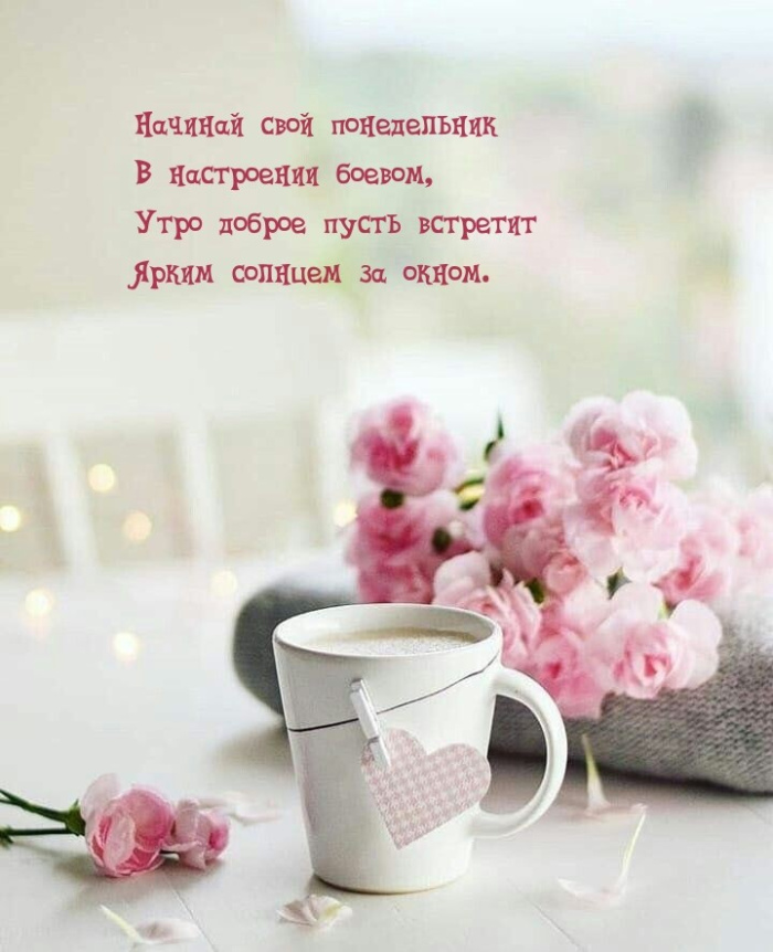 Картинки с Добрым утром понедельника (260 открыток).