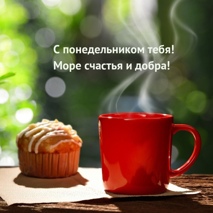 Картинки с Добрым утром понедельника (260 открыток).