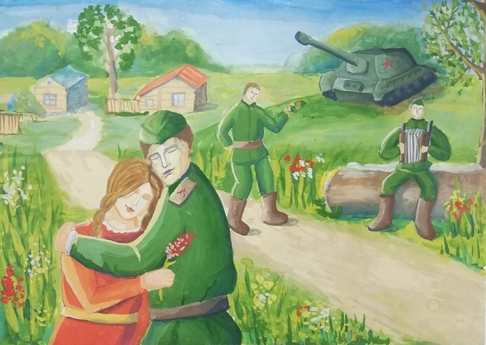 Детские рисунки к 9 мая (235 фото). 