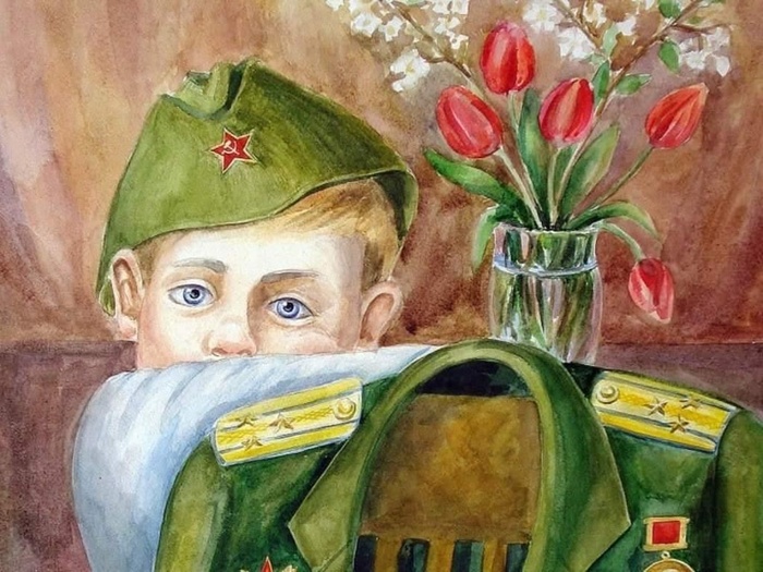 Детские рисунки к 9 мая (235 фото). 