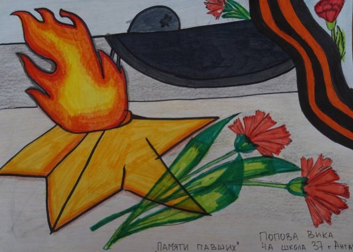 Детские рисунки к 9 мая (235 фото). 
