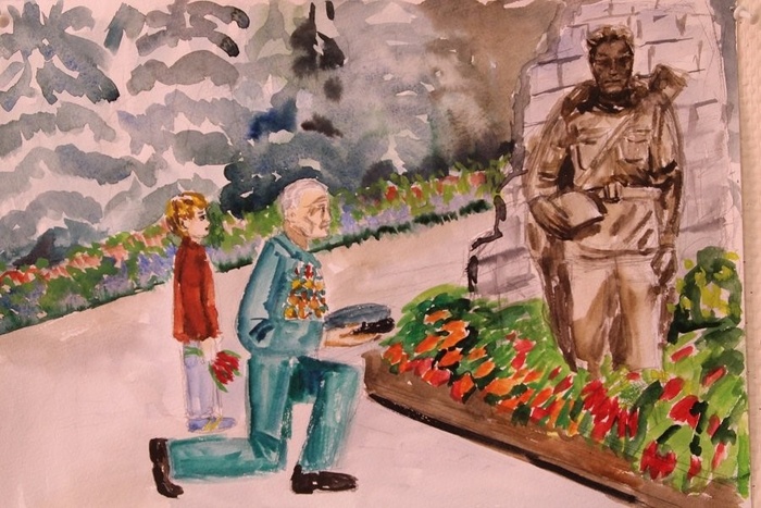 Детские рисунки к 9 мая (235 фото). 